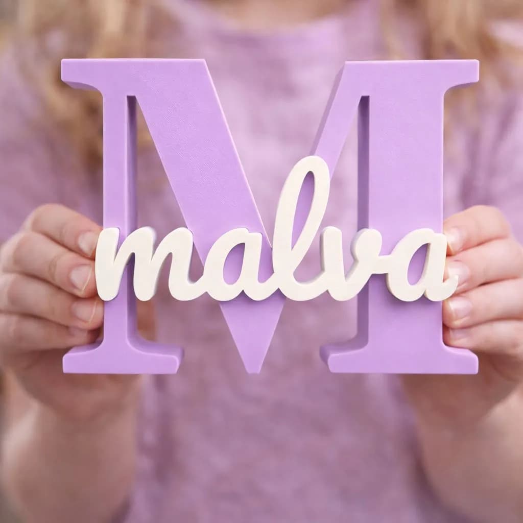 3D Nameplate with Capital Letter